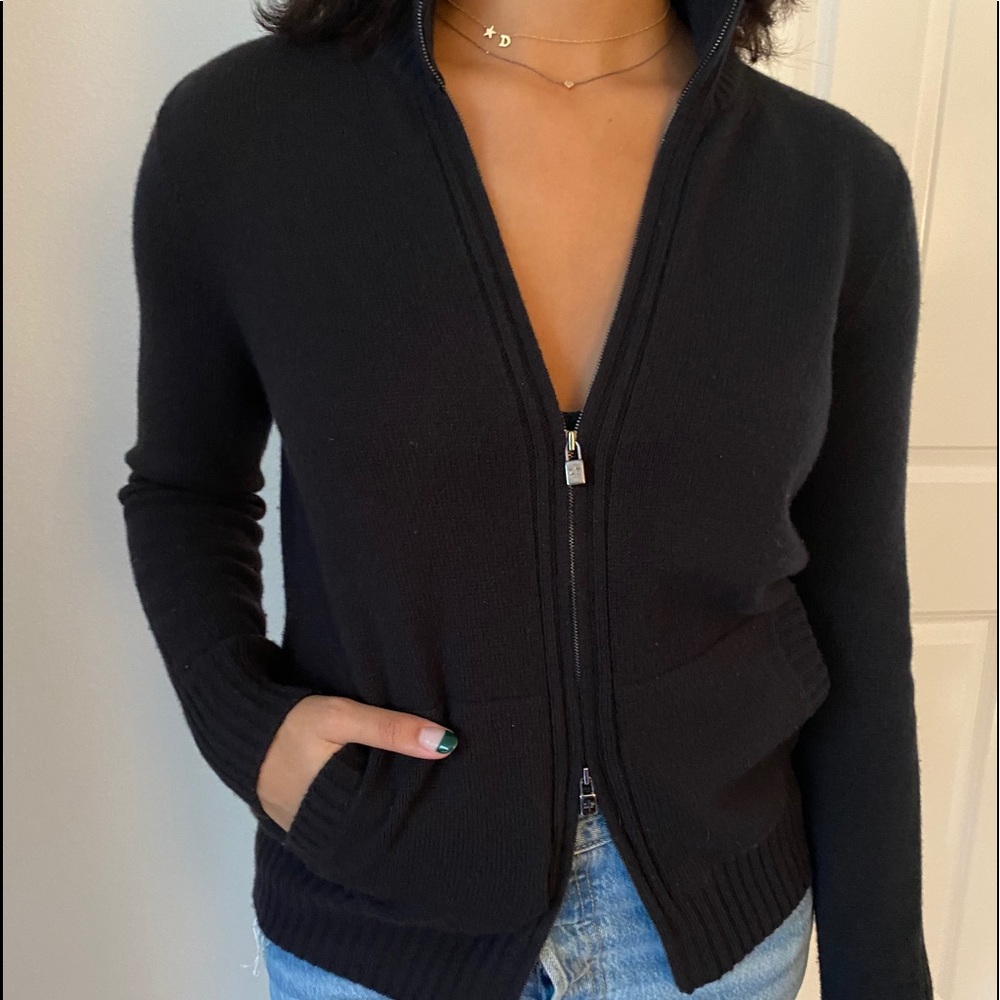 COPY - Loro Piana zipfront sweater